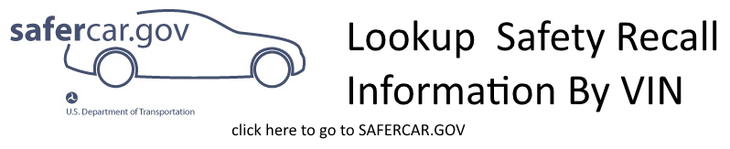 SaferCar.gov Recalls by VIN